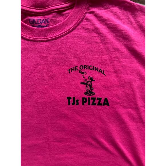 TJ's Pizza Clermont Iowa T-shirt Size Large - Picture 2 of 4